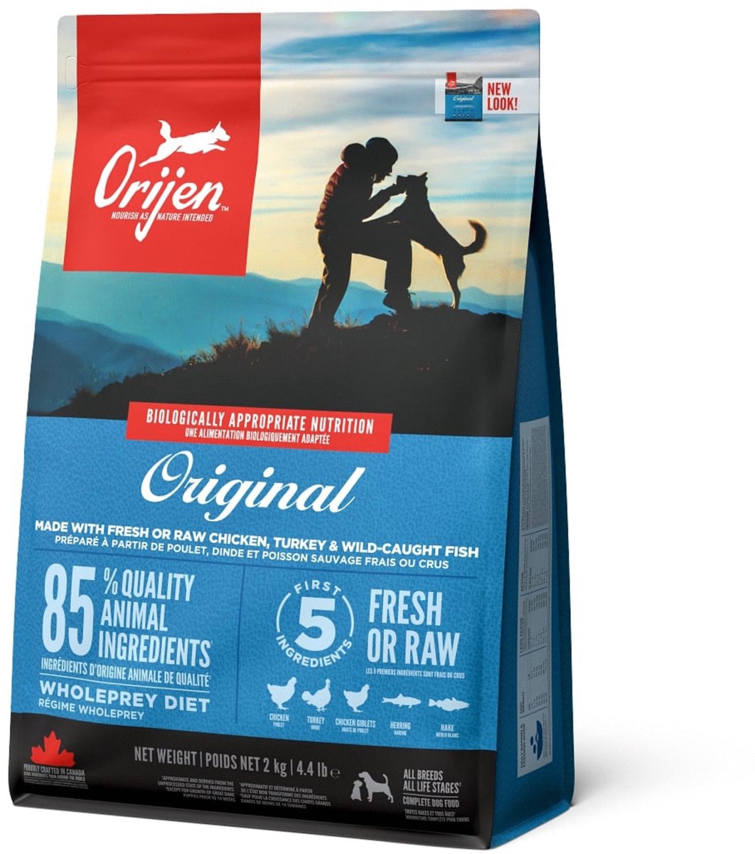 Orijen whole prey original dog - kip & kalkoen - hondenvoer - 2 kg