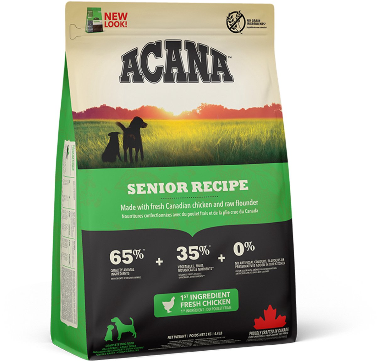 Acana heritage senior dog kip&kalkoen - hondenvoer - 2 kg