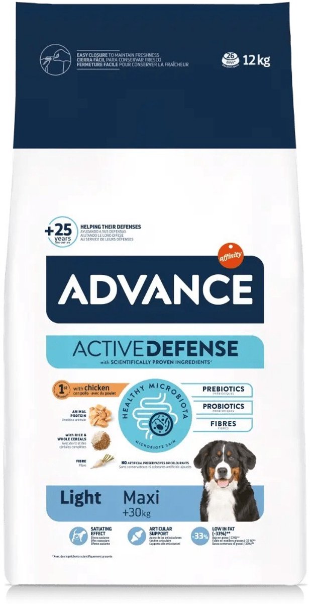 Advance maxi light dog food 12 kg