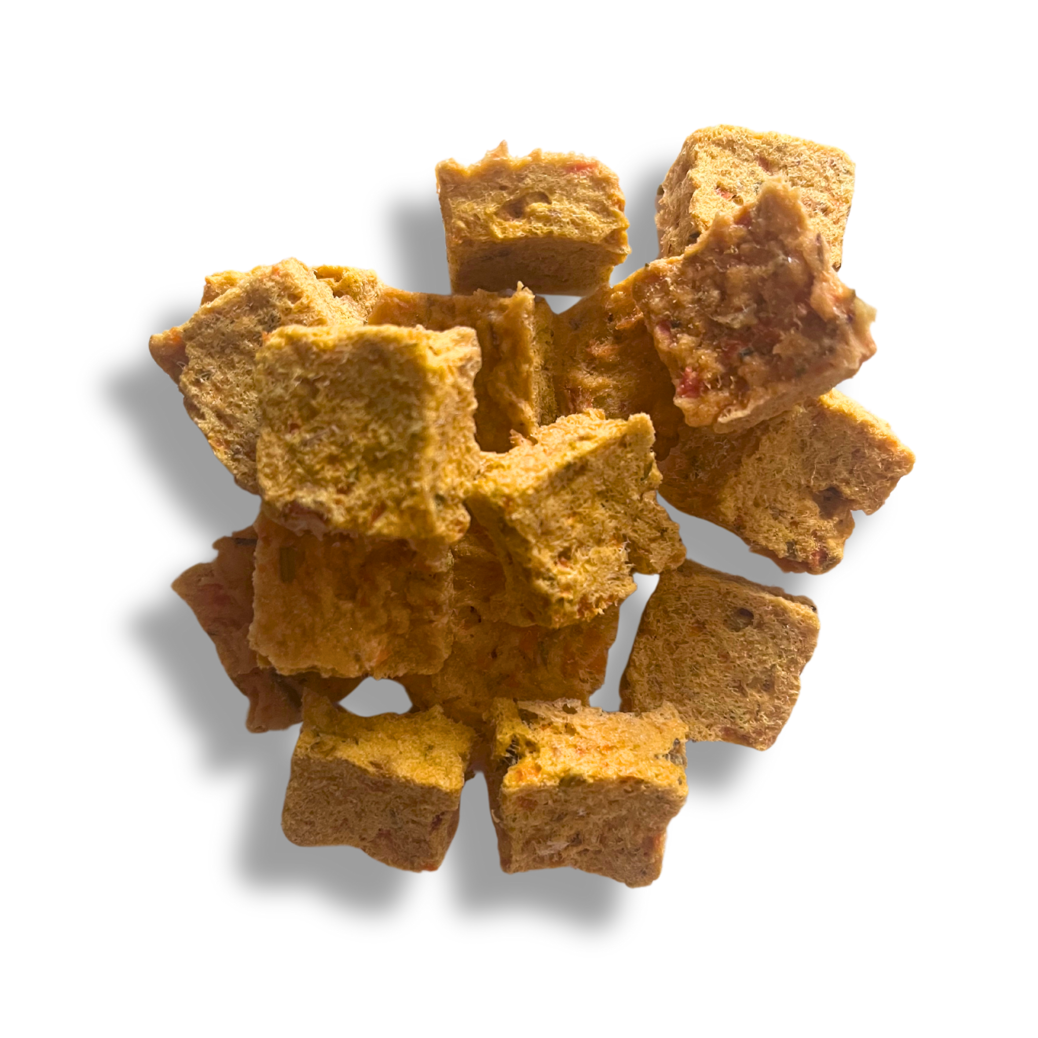 Cubotti di Arista di Maiale con Patate Dolci, Carote e Rosmarino - Snack Naturali per Cani